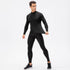 Men's Winter Brushed Warm Running Suit Shirt Pants Sets