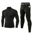 Men's Winter Brushed Warm Running Suit Shirt Pants Sets