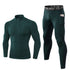 Men's Winter Brushed Warm Running Suit Shirt Pants Sets