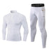 Men's Winter Brushed Warm Running Suit Shirt Pants Sets