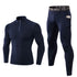 Men's Winter Brushed Warm Running Suit Shirt Pants Sets