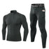 Men's Winter Brushed Warm Running Suit Shirt Pants Sets