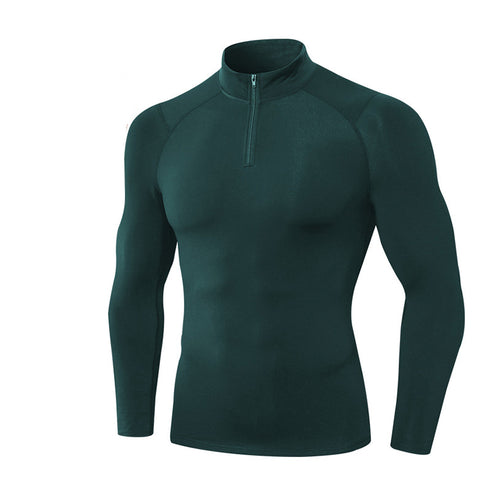 Men's Winter Running Quick Dry Brushed Warm Shirt