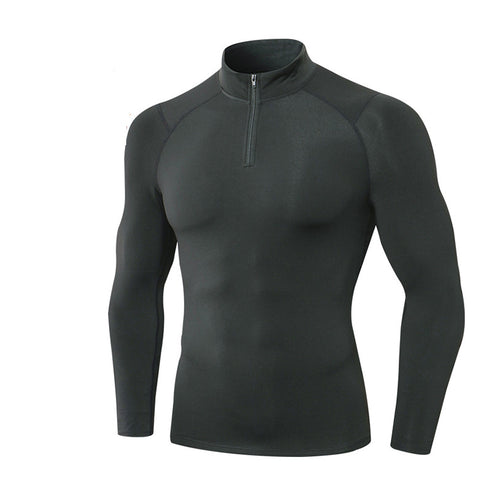 Men's Winter Running Quick Dry Brushed Warm Shirt