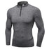 Men's Winter Running Stretchy Skinny Shirt Undershirt