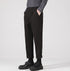 Men's Woolen Slim Fit Straight Pleat-Front Dress Pants