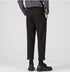 Men's Woolen Slim Fit Straight Pleat-Front Dress Pants