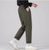 Men's Woolen Slim Fit Straight Pleat-Front Dress Pants
