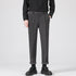 Men's Woolen Slim Fit Straight Pleat-Front Dress Pants