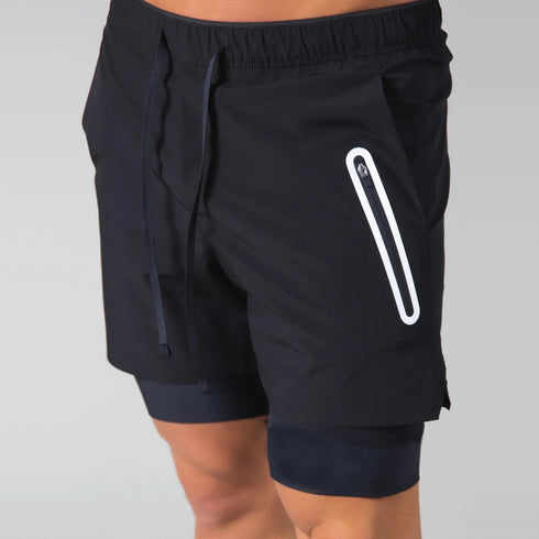 Men's Workout Athletic Jogger with Compression Liner
