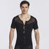 Men's Zipper Abdomen Control Compression T-shirt Shapewear