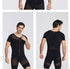 Men's Zipper Abdomen Control Compression T-shirt Shapewear