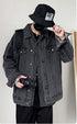 Mens Button Classic Denim Jean Jacket Coat