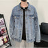 Mens Button Classic Denim Jean Jacket Coat