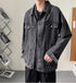 Mens Button Classic Denim Jean Jacket Coat
