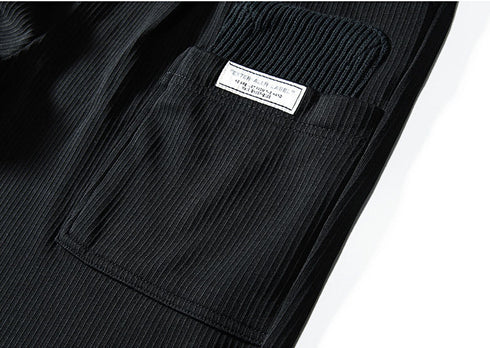 Mens Plus Size Elastic Waist Joggers Casual Functional Cargo Pants