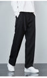 Mens Fashion Loose Casual Plus Size Flat-Front Dress Pants