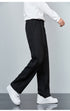 Mens Fashion Loose Casual Plus Size Flat-Front Dress Pants