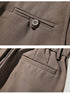 Mens Fashion Loose Casual Plus Size Flat-Front Dress Pants