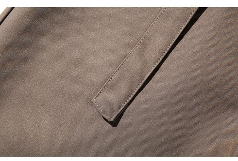 Mens Fashion Loose Casual Plus Size Flat-Front Dress Pants