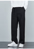 Mens Fashion Loose Casual Plus Size Flat-Front Dress Pants