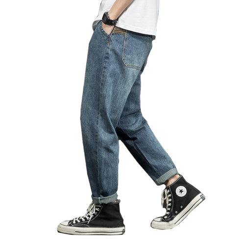 Men's Fashion Loose Harem Denim Jeans with Pocket
