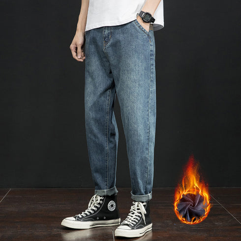 Men's Fashion Loose Harem Denim Jeans with Pocket