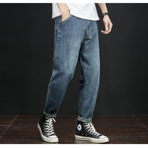 Men's Fashion Loose Harem Denim Jeans with Pocket