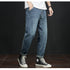 Men's Fashion Loose Harem Denim Jeans with Pocket