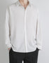 Blank Men's Long Sleeve Casual Button Up Plus Size Shirt