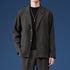 Men's Plus Size Slim Fit Casual Woolen Button Suit Jacket