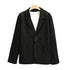 Men's Plus Size Slim Fit Casual Woolen Button Suit Jacket