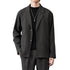Men's Plus Size Slim Fit Casual Woolen Button Suit Jacket