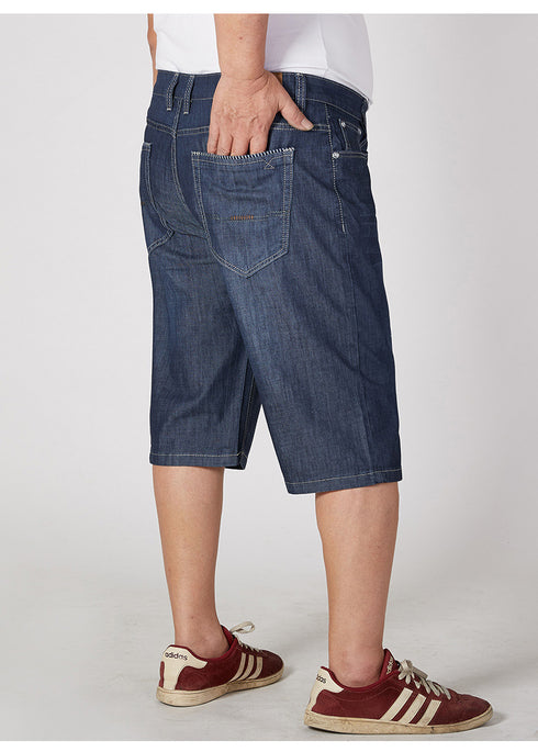 Mens Summer Casual Plus Size Fit Jeans Denim Shorts