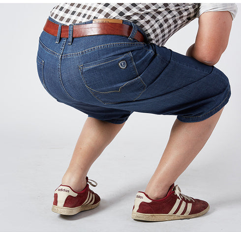 Mens Summer Casual Plus Size Fit Jeans Denim Shorts