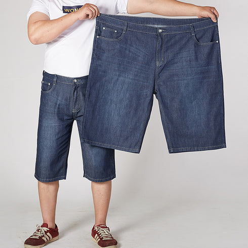 Mens Summer Casual Plus Size Fit Jeans Denim Shorts