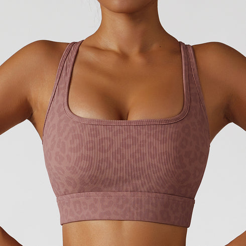 Modern Leopard Sexy Women's Running Sports Bra Tank