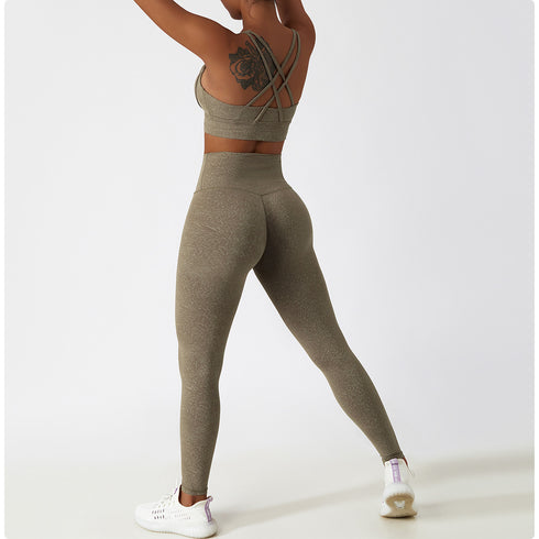 Naked Feeling Women's Floral Pattern Running Sports Bra Tank