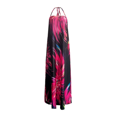 New Fashion Women's Plus Size Loose Printed Maxi Dresses