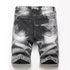 New Individuality Mid Waisted Men's Ripped Jeans Shorts