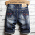 New Individuality Mid Waisted Men's Ripped Jeans Shorts