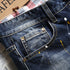 New Individuality Mid Waisted Men's Ripped Jeans Shorts