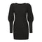 New Knitted Long Sleeves Hip Wrap Women's Sweater Dress