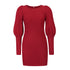 New Knitted Long Sleeves Hip Wrap Women's Sweater Dress