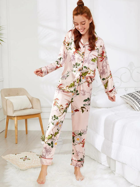 New Loose Sleepwear Women's Stylish Loungewear Pajama Sets