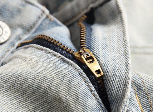 New Mid Waisted Men's Jean Shorts Men's Ripped Jeans Shorts