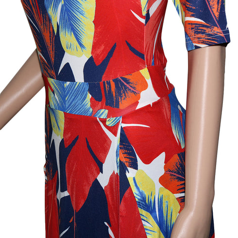 New Women's Fashion Printed Slit Long Maxi Dresses