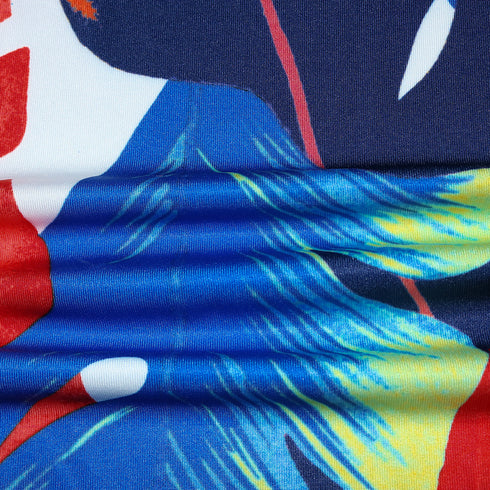 New Women's Fashion Printed Slit Long Maxi Dresses