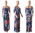 New Women's Fashion Printed Slit Long Maxi Dresses