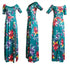 New Women's Fashion Printed Slit Long Maxi Dresses